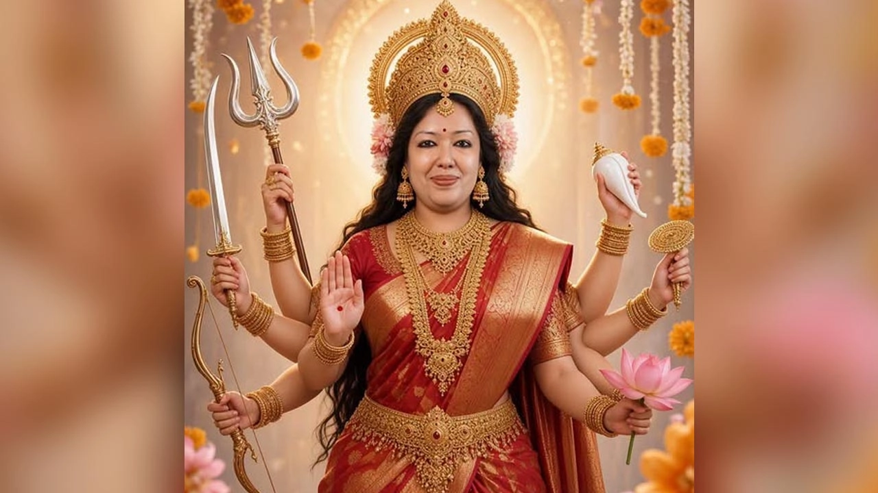দুর্গার সাজে ছবি দিয়ে ২২ বচনে ধর্ম ও সমাজ নিয়ে রুমিন ফারহানার পোস্ট