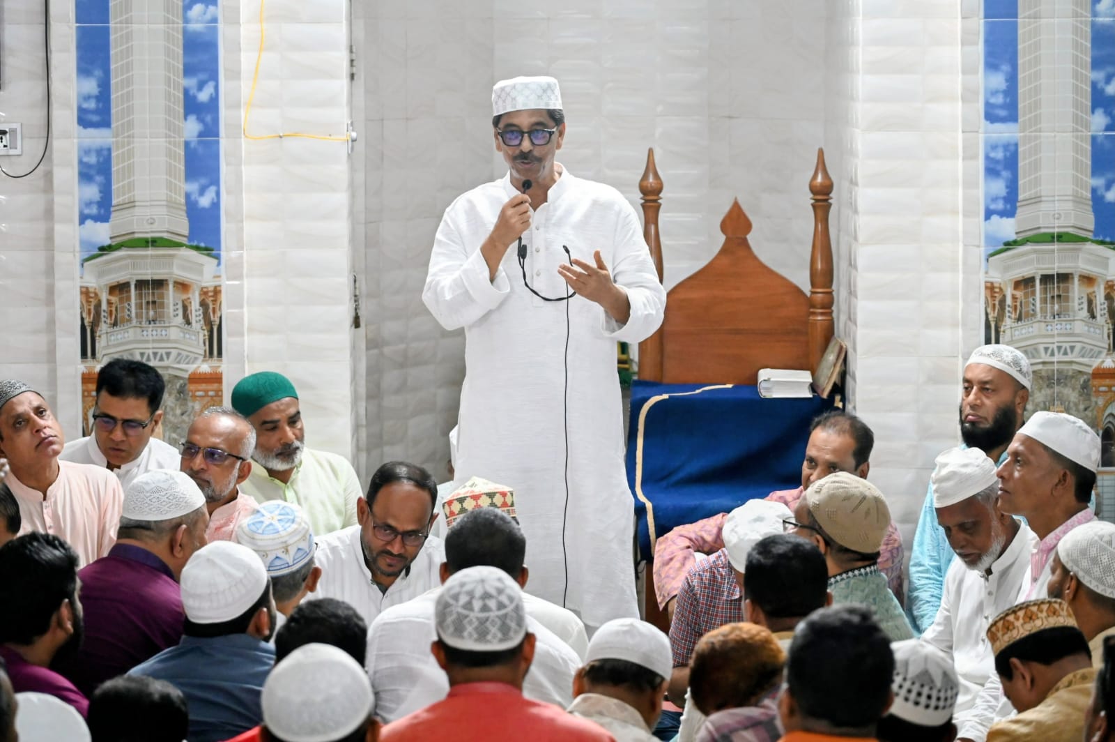 Dua and Milad Mahfil in Kishoreganj seeking forgiveness for Khaleda Zia's soul