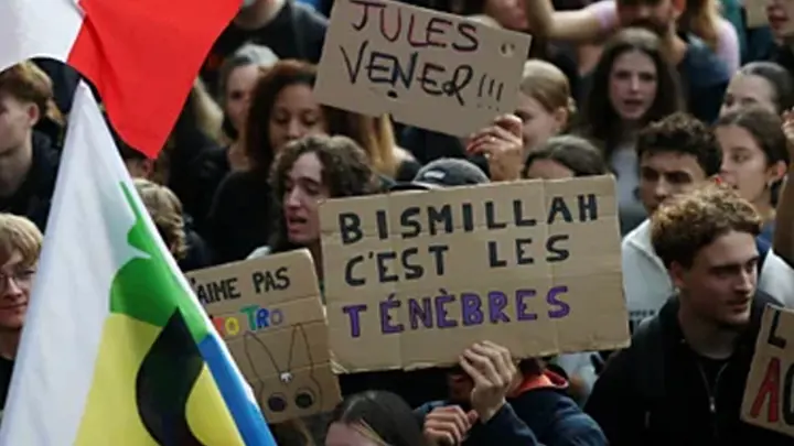 New slogan ‘Bismillah’ in student protests in France, what happened behind it