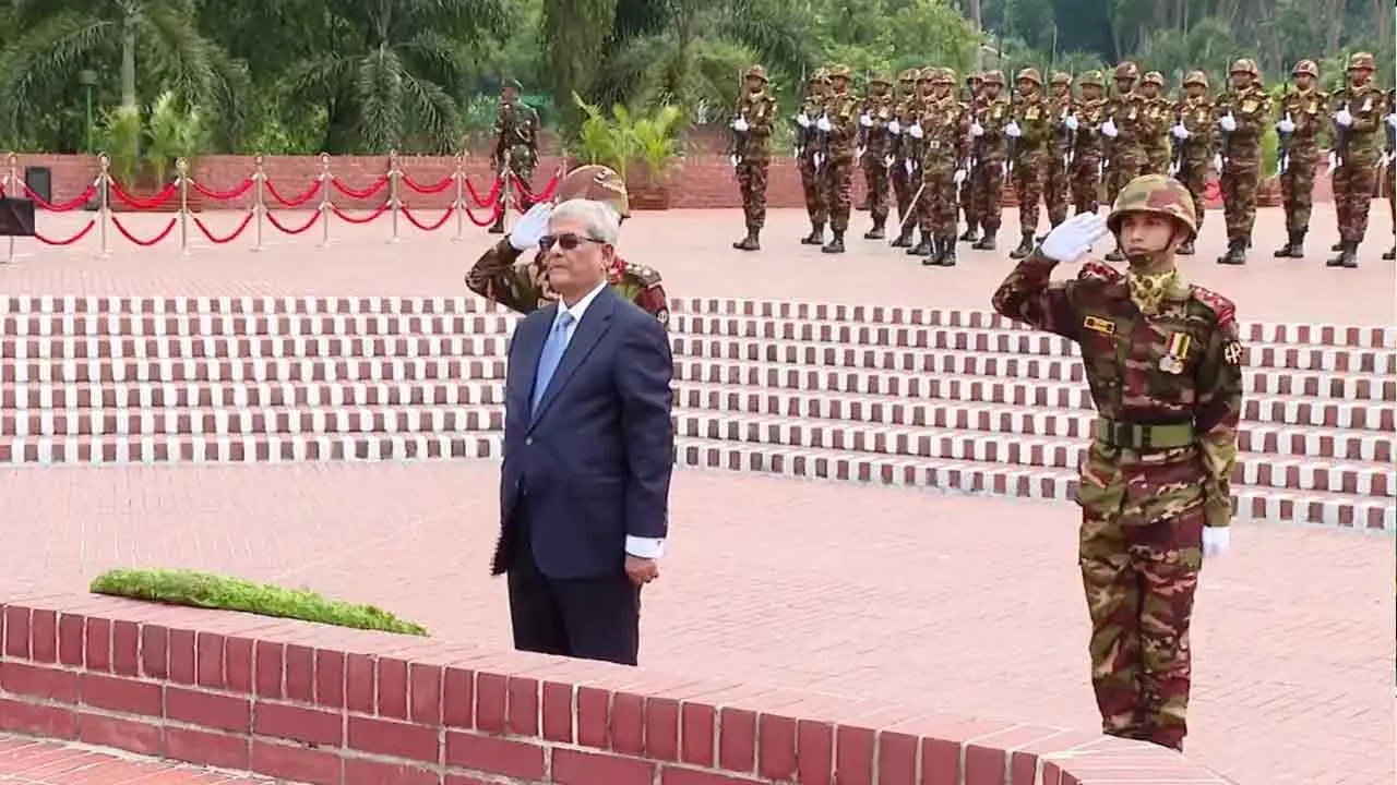 President Mirza Fakhrul pays tribute at National Memorial